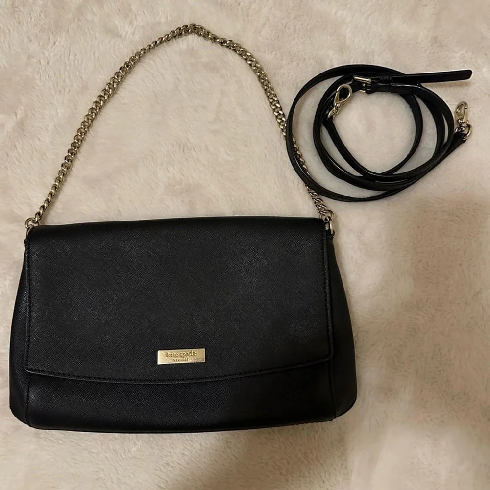 Kate Spade New York Greer Laurel Way Black Crossbody Purse